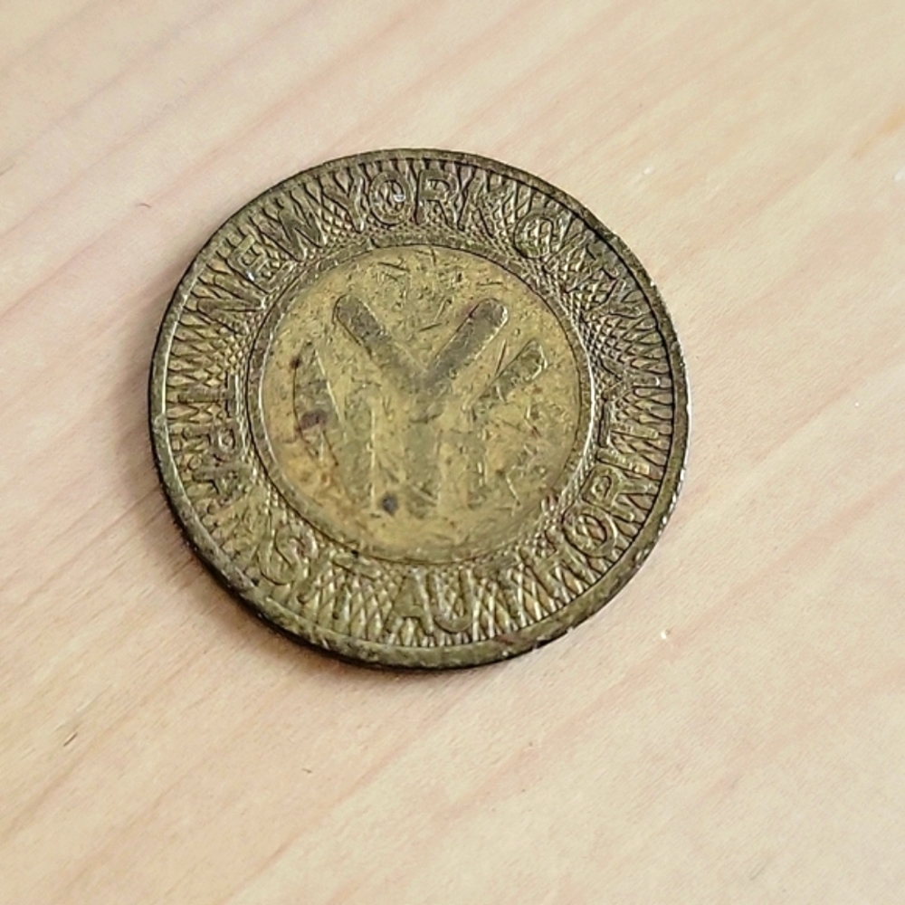 Vintage Good For One Fare New York Authority Token